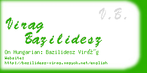virag bazilidesz business card